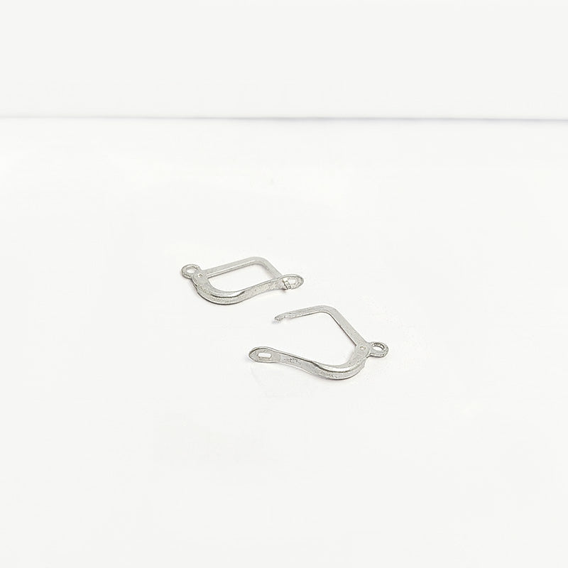 Handcrafted Silver Overlay Leverback Earwire from India for jewelry making