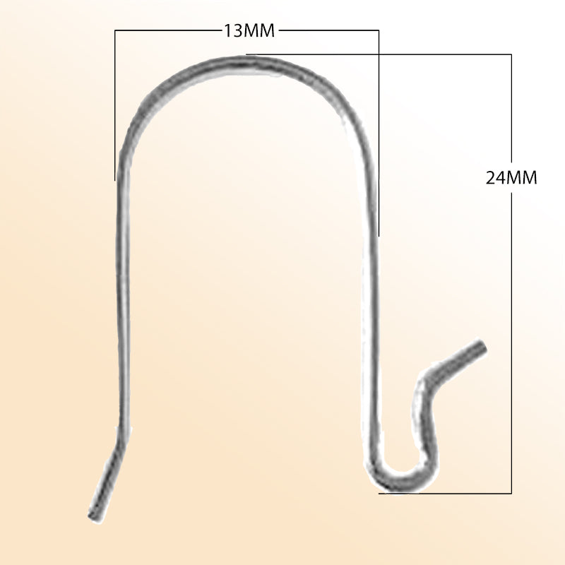 Handcrafted Silver Overlay Open Hook Earwire from India with polished minimalist finish