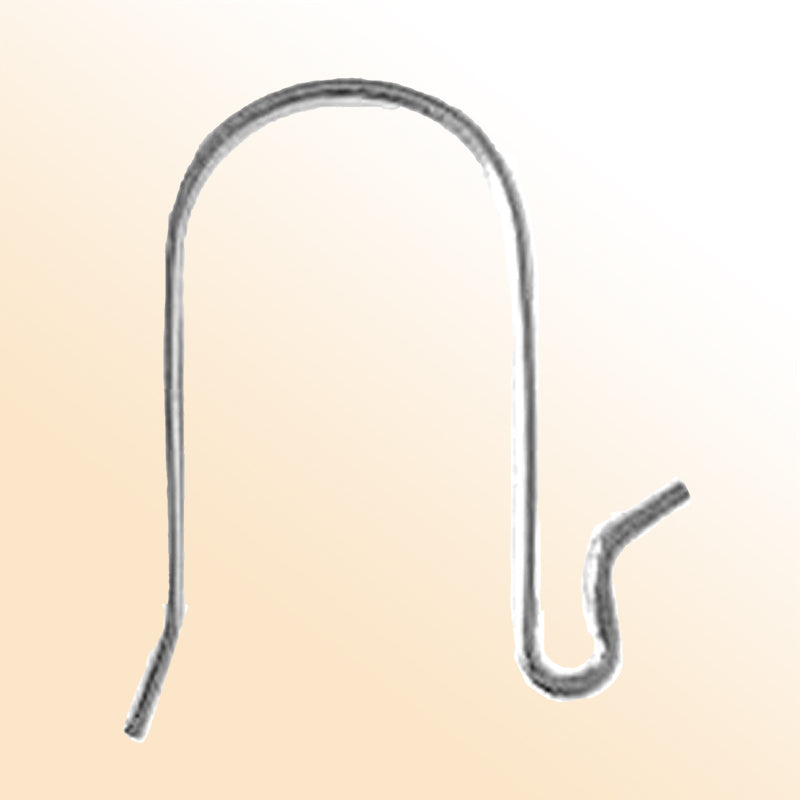 Handcrafted Silver Overlay Open Hook Earwire from India – Polished Minimalist Design