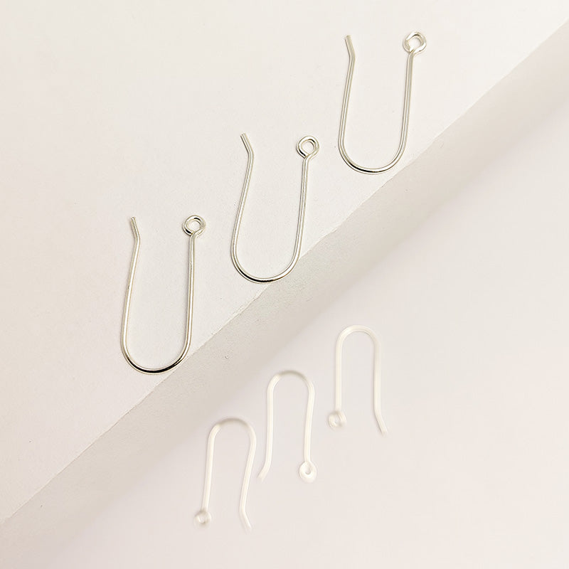 Classic silver overlay loop earwire handcrafted in India