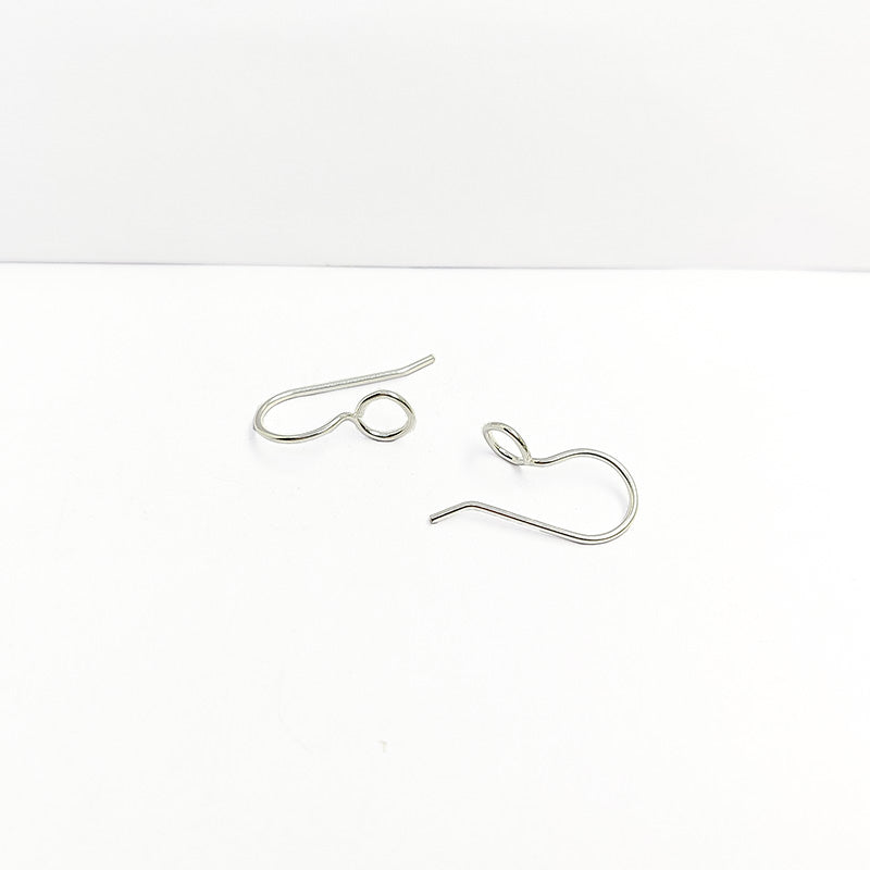 Elegant silver overlay hook earwire handcrafted in India