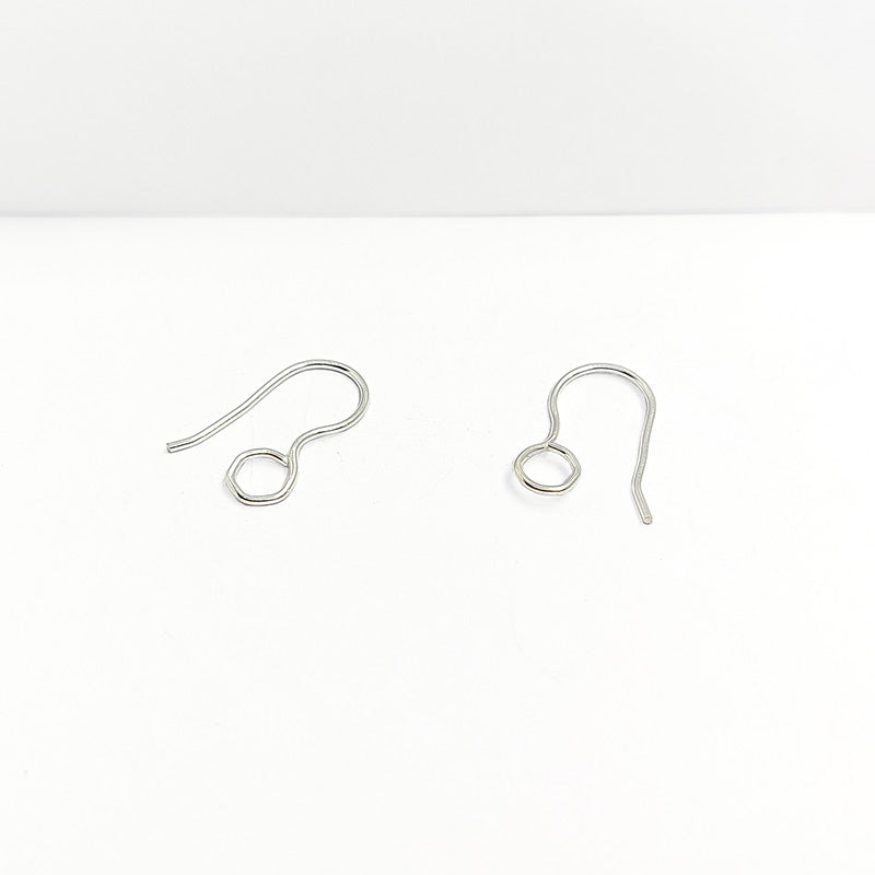 Modern silver overlay loop earwire handcrafted in India