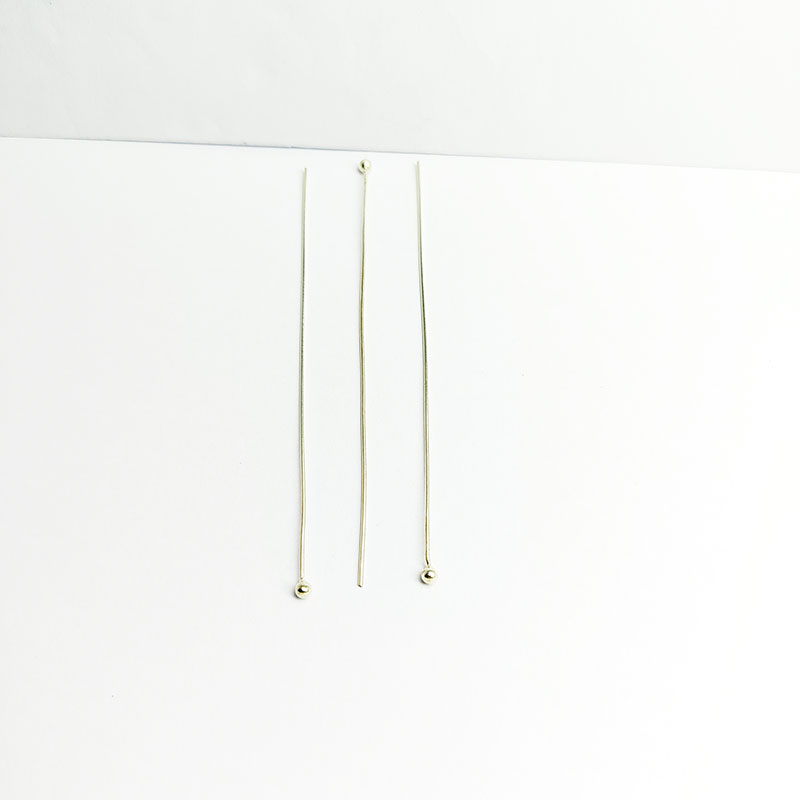 Handcrafted silver overlay ball headpin made in India for jewelry making