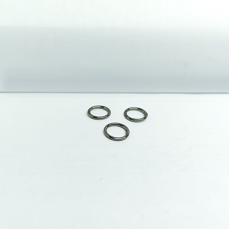 Black Rhodium Overlay Over Copper closed jump ring handcrafted in India for jewelry making
