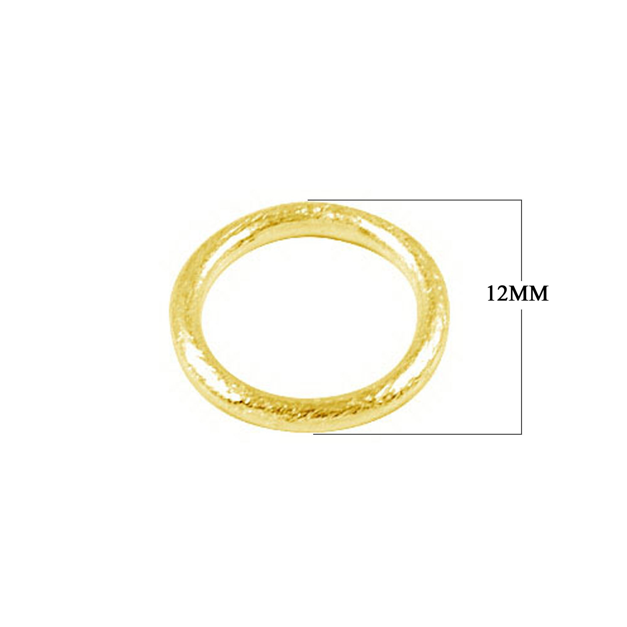 Elegant minimalist band ring with 18K Gold Overlay Over Copper, handcrafted in India