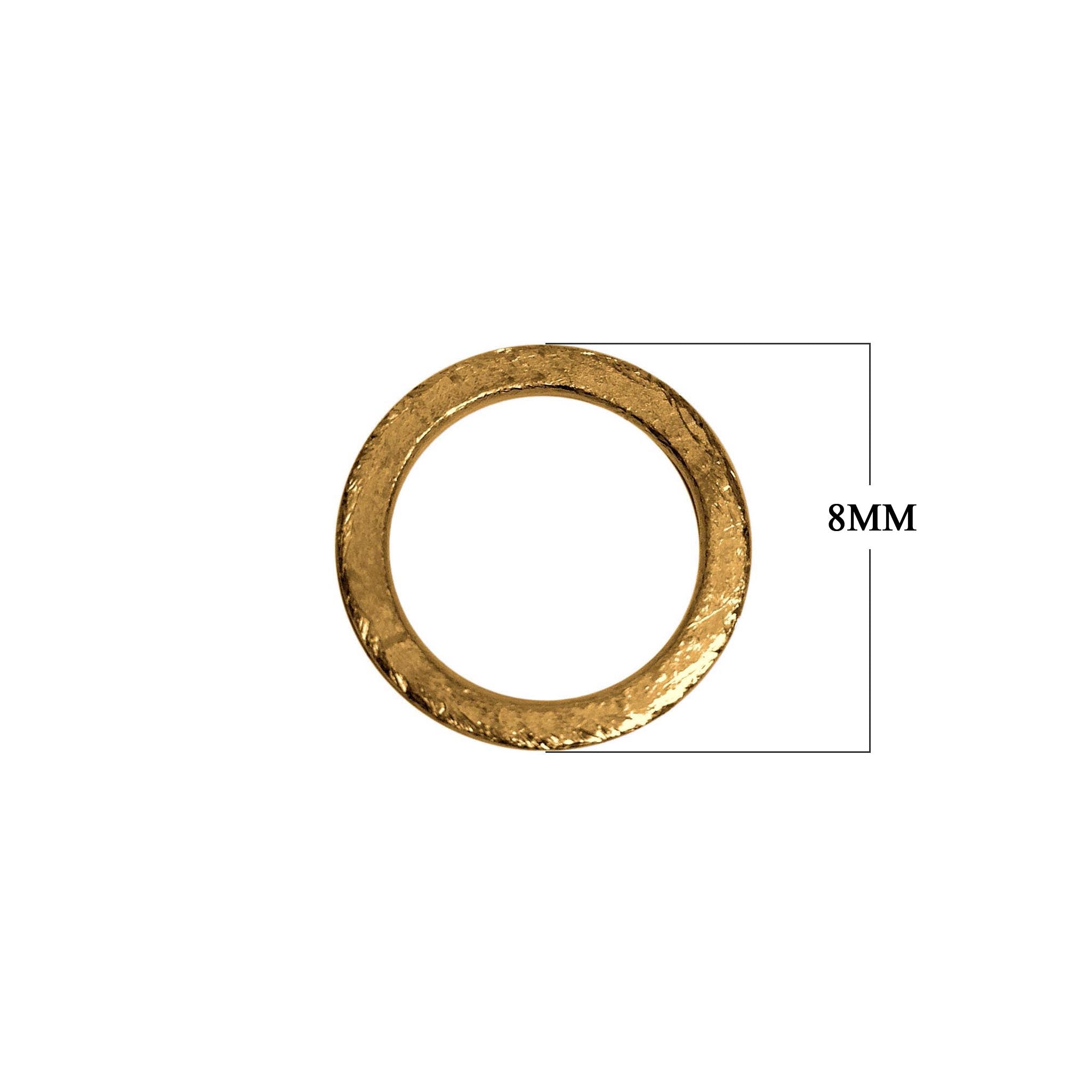 Textured gold ring finding with 18K Gold Overlay Over Copper, handcrafted in India