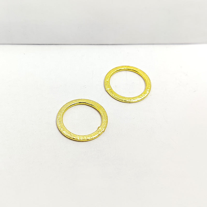 Textured gold ring finding with 18K Gold Overlay Over Copper, handcrafted in India