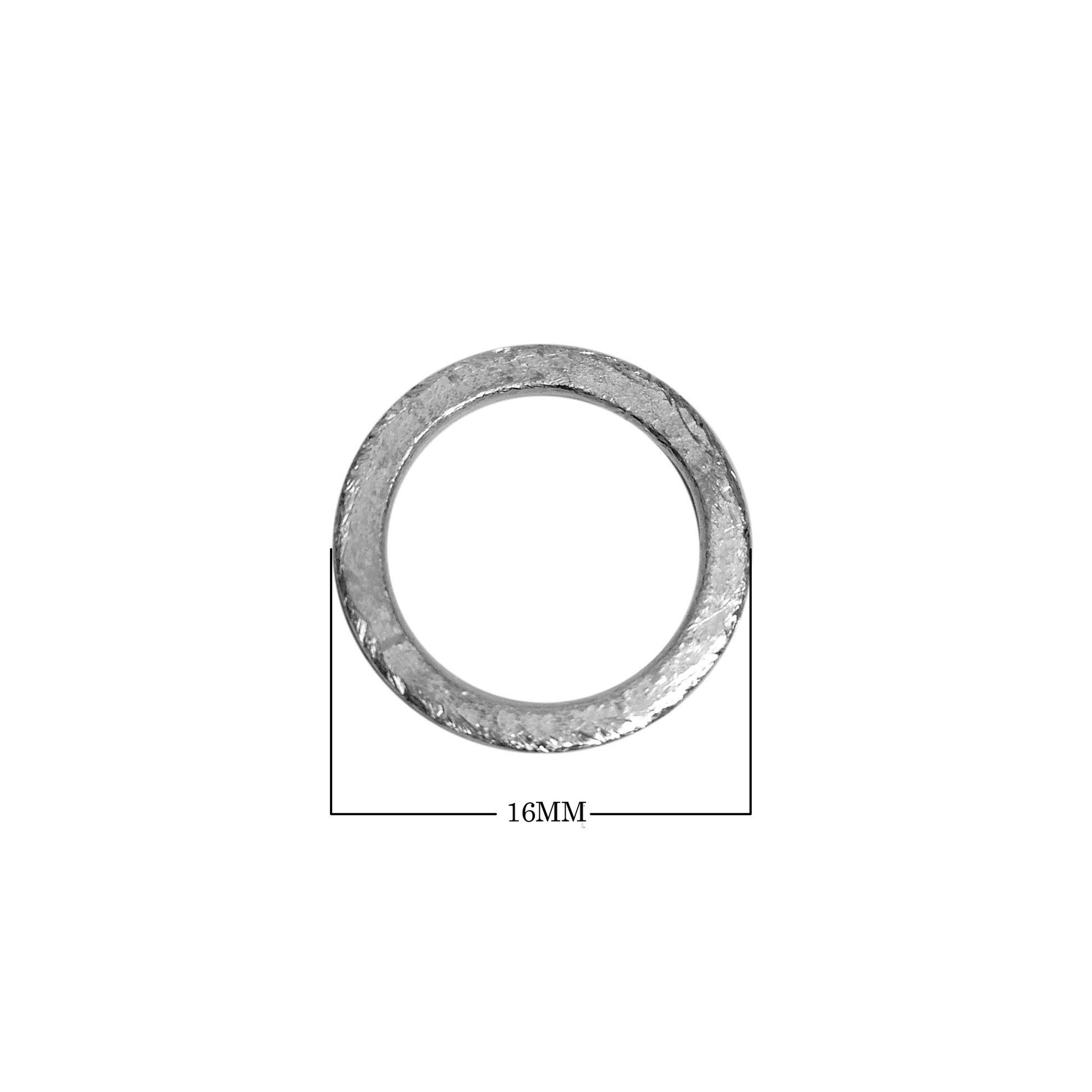 Minimal handcrafted silver overlay over copper band ring with polished finish made in India for everyday wear