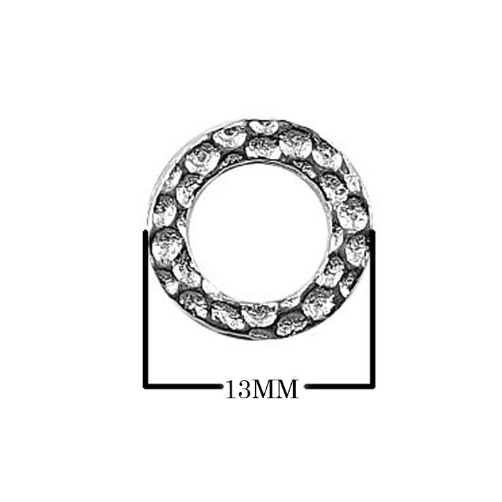 Elegant silver overlay stone set ring finding handcrafted in India for jewelry making