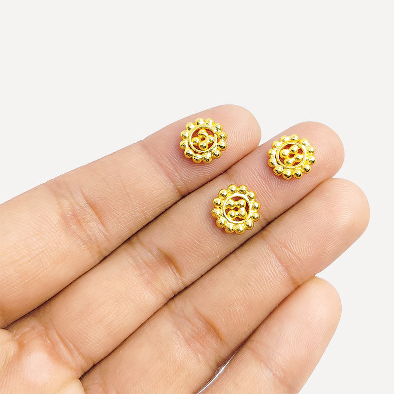 18K Gold Overlay Spacers Beads Bali Designs Inc 