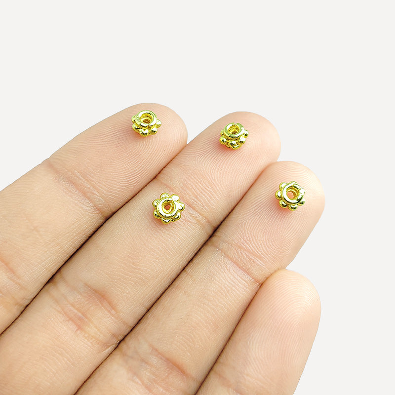 18K Gold Overlay Spacers Beads Bali Designs Inc 