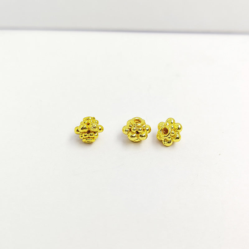 18K Gold Overlay Over Copper Spacers Beads Handcrafted in India