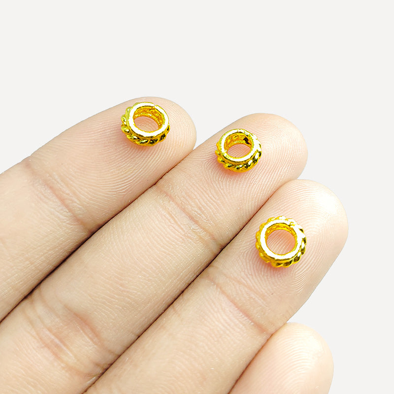 18K Gold Overlay Spacers Beads Bali Designs Inc 