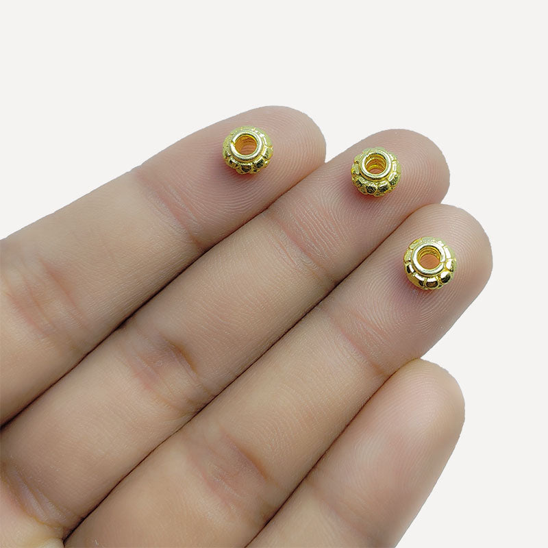 18K Gold Overlay Spacers Beads Bali Designs Inc 