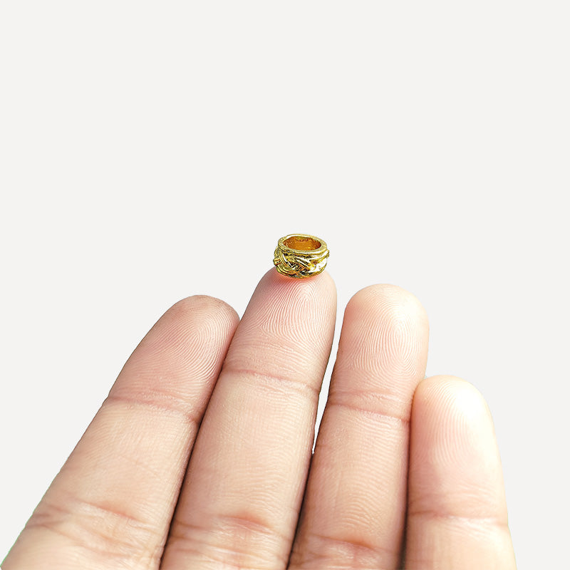 SG-326 18K Gold Overlay Large Hole Spacers Beads Bali Designs Inc 