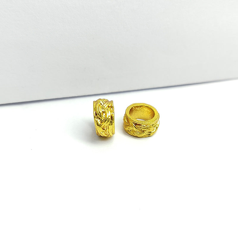 SG-326 18K Gold Overlay Large Hole Spacers Beads Bali Designs Inc 