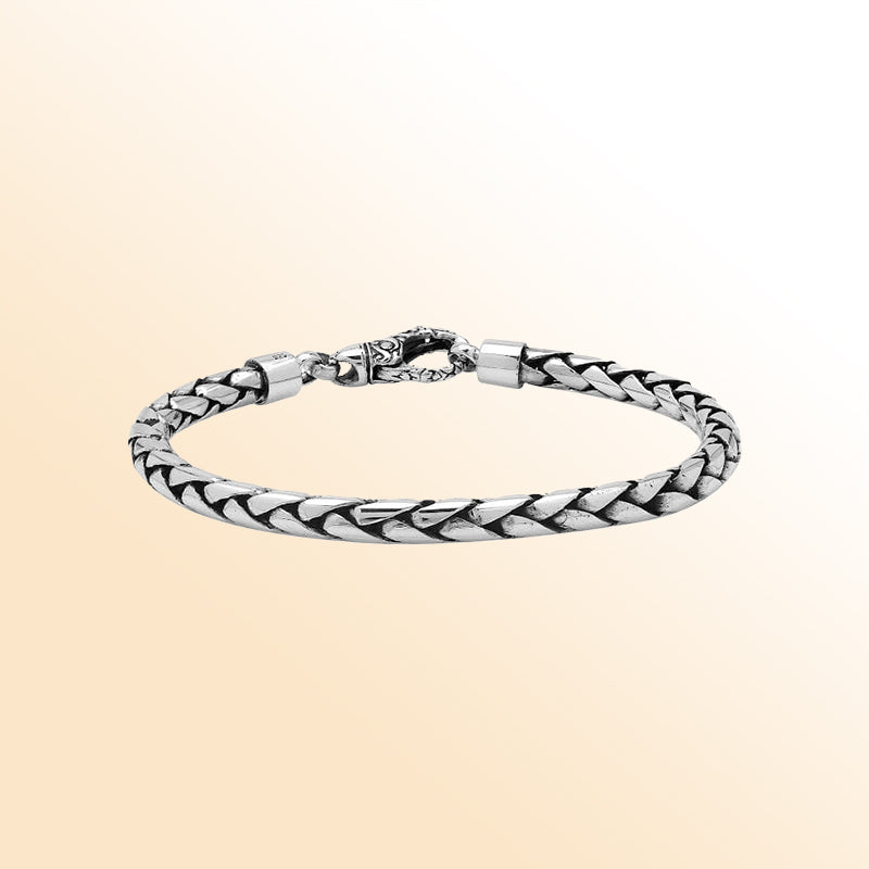 AB-1002-S-5MM-7.5 Sterling Silver Bracelet With Lobster Jewelry Bali Designs Inc 