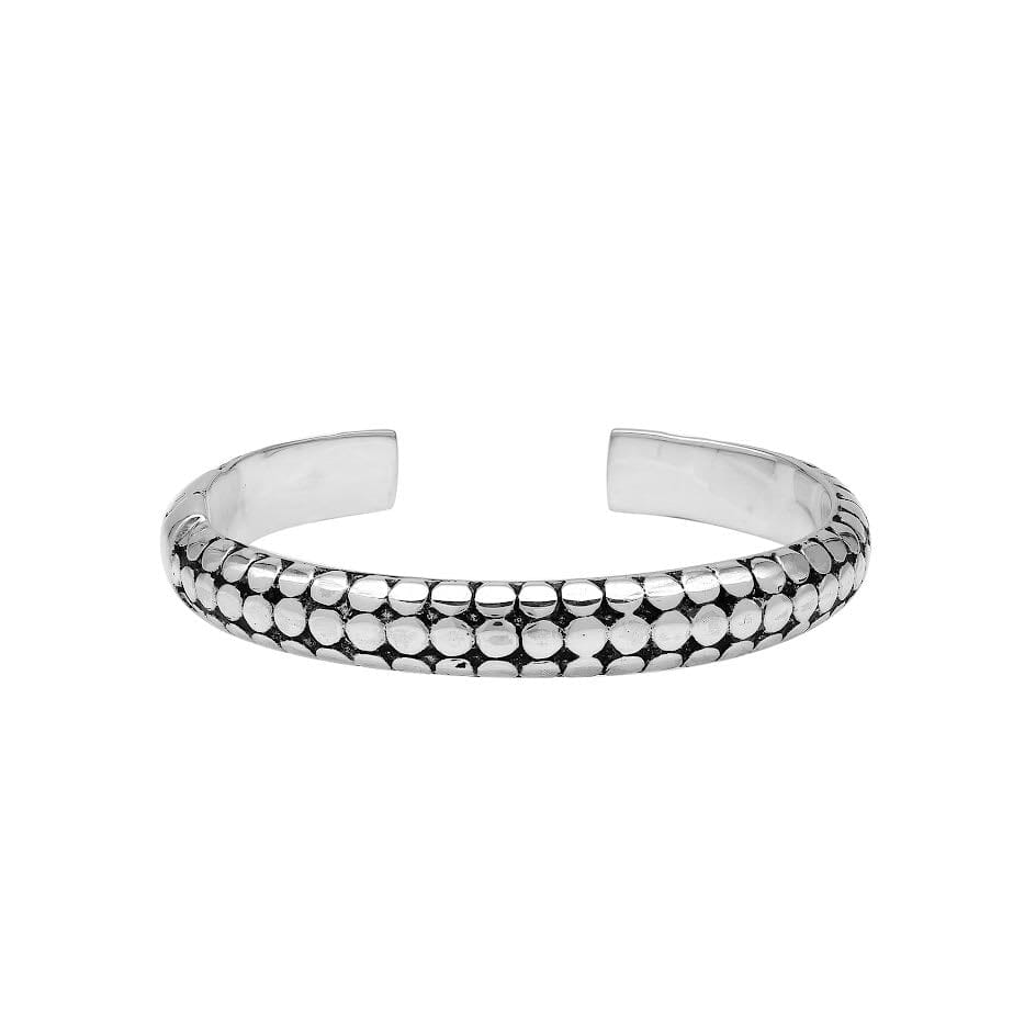AB-1259-S Sterling Silver Bracelet With Plain Silver Jewelry Bali Designs Inc 