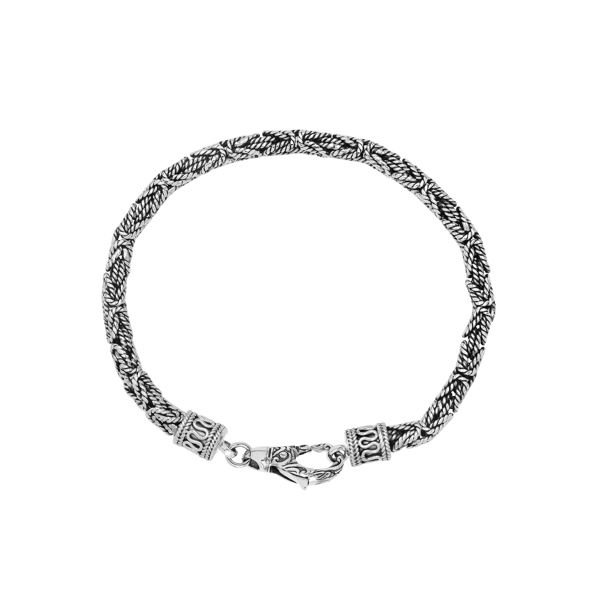 AB-6319-S-3MM-7" Sterling Silver Bracelet With Lobster Jewelry Bali Designs Inc 