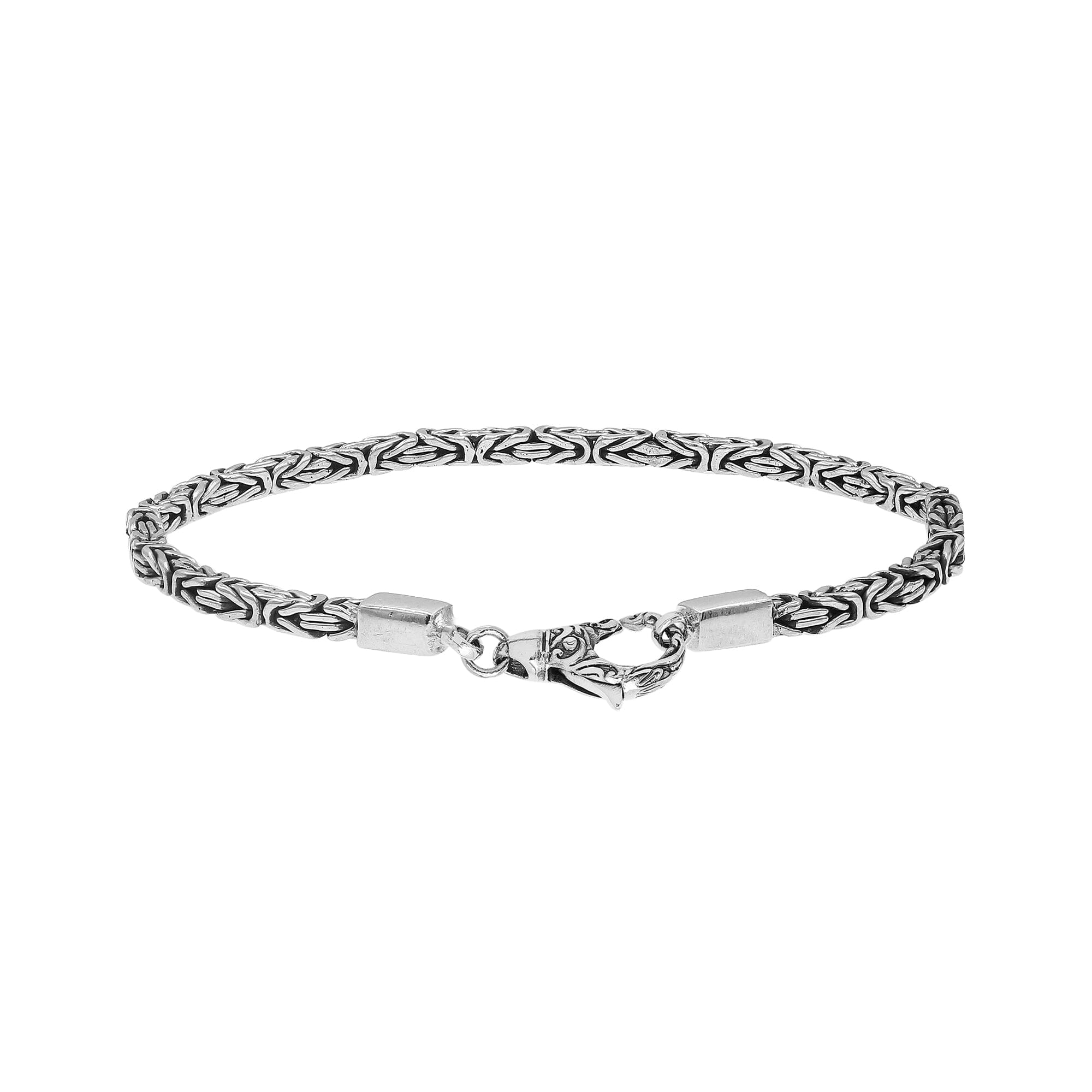 AB-6320-S-2.5MM-7" Sterling Silver Bracelet With Lobster Jewelry Bali Designs Inc 