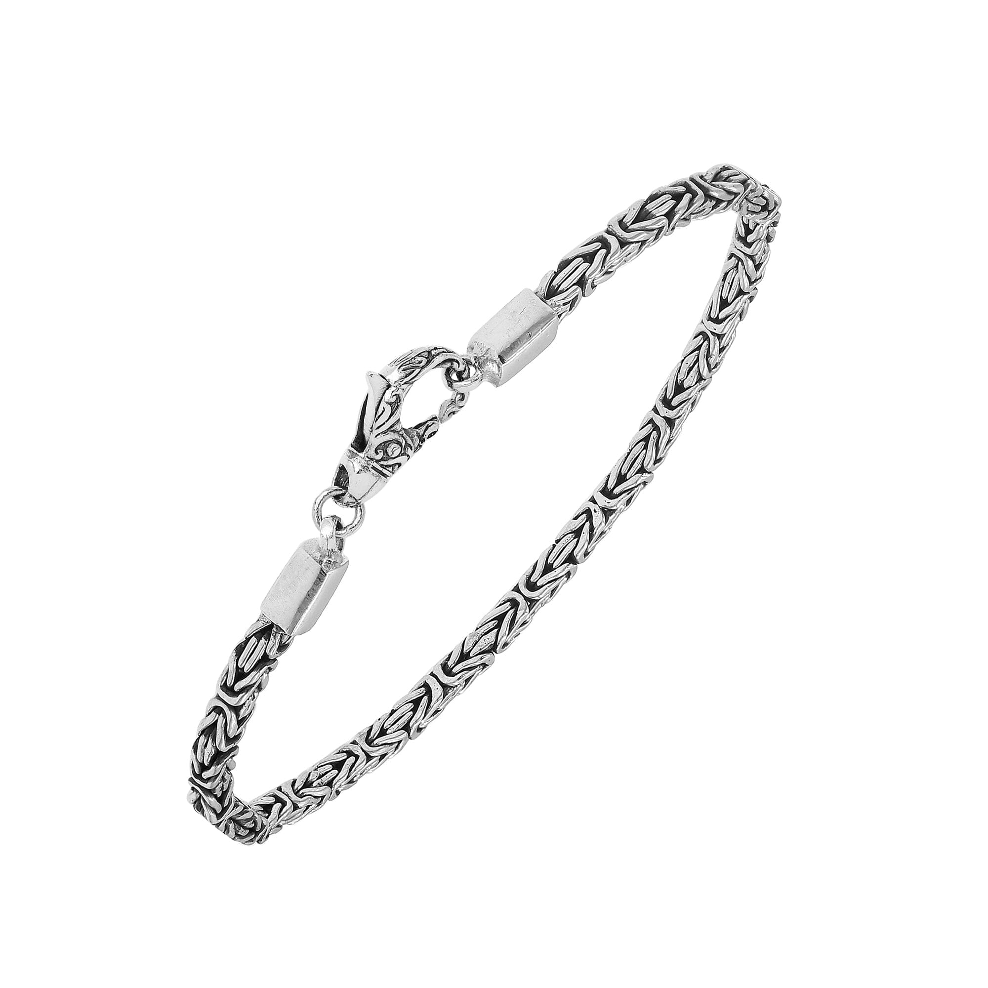AB-6320-S-2.5MM-7" Sterling Silver Bracelet With Lobster Jewelry Bali Designs Inc 