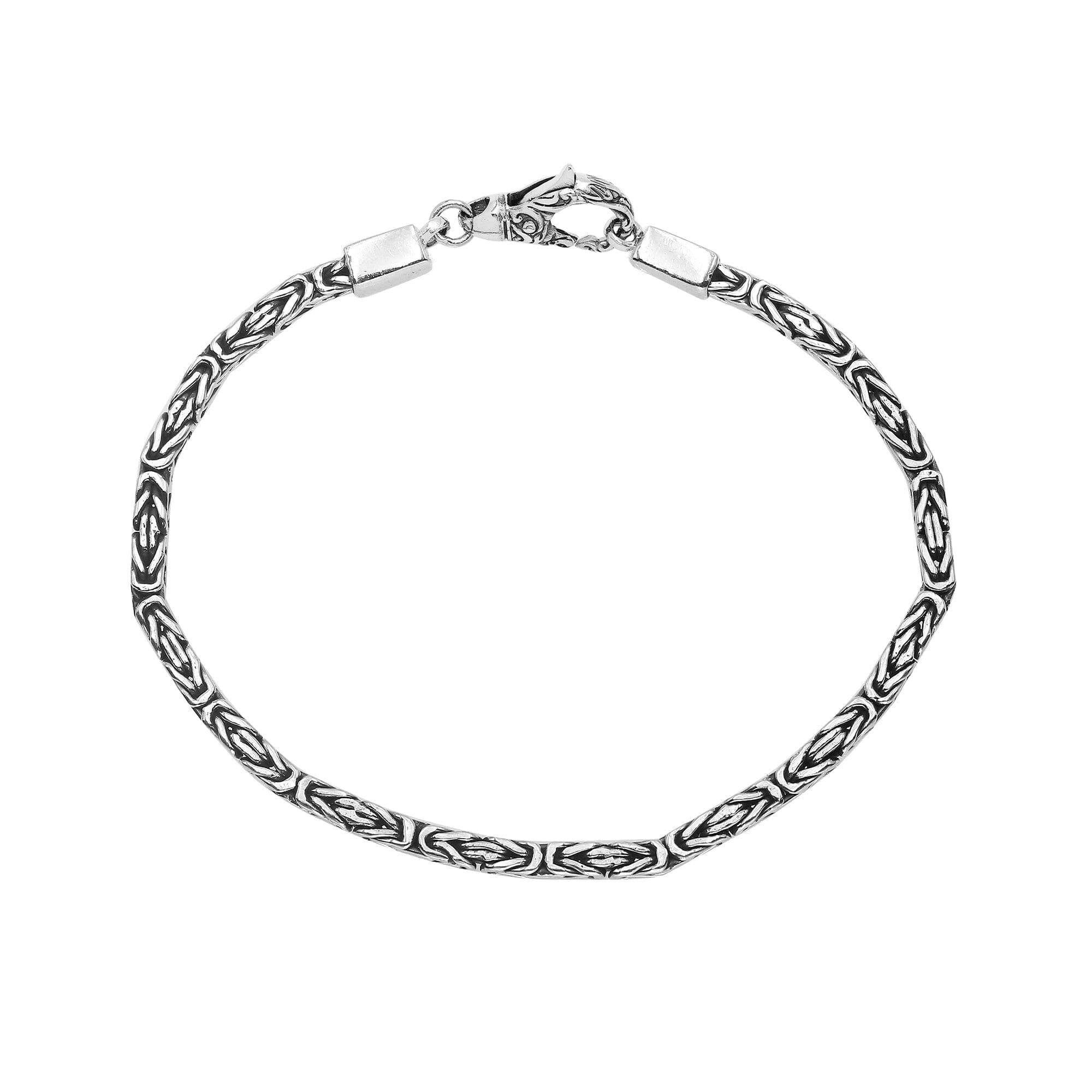 AB-6320-S-2.5MM-7" Sterling Silver Bracelet With Lobster Jewelry Bali Designs Inc 