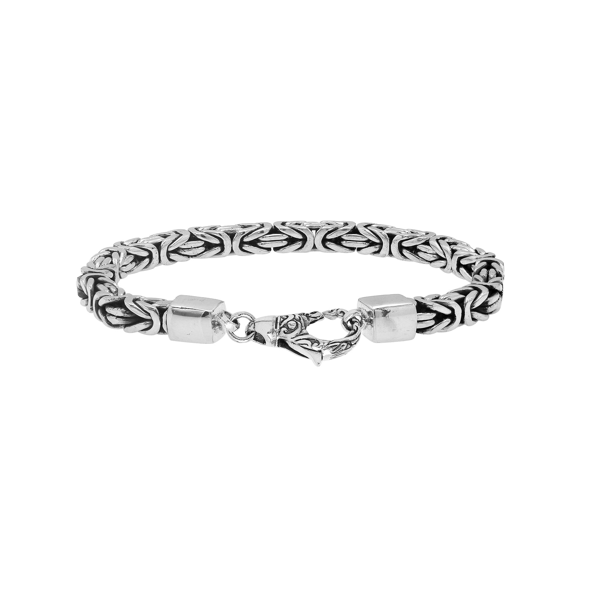 AB-6320-S-5MM-7" Sterling Silver Bracelet With Lobster Jewelry Bali Designs Inc 