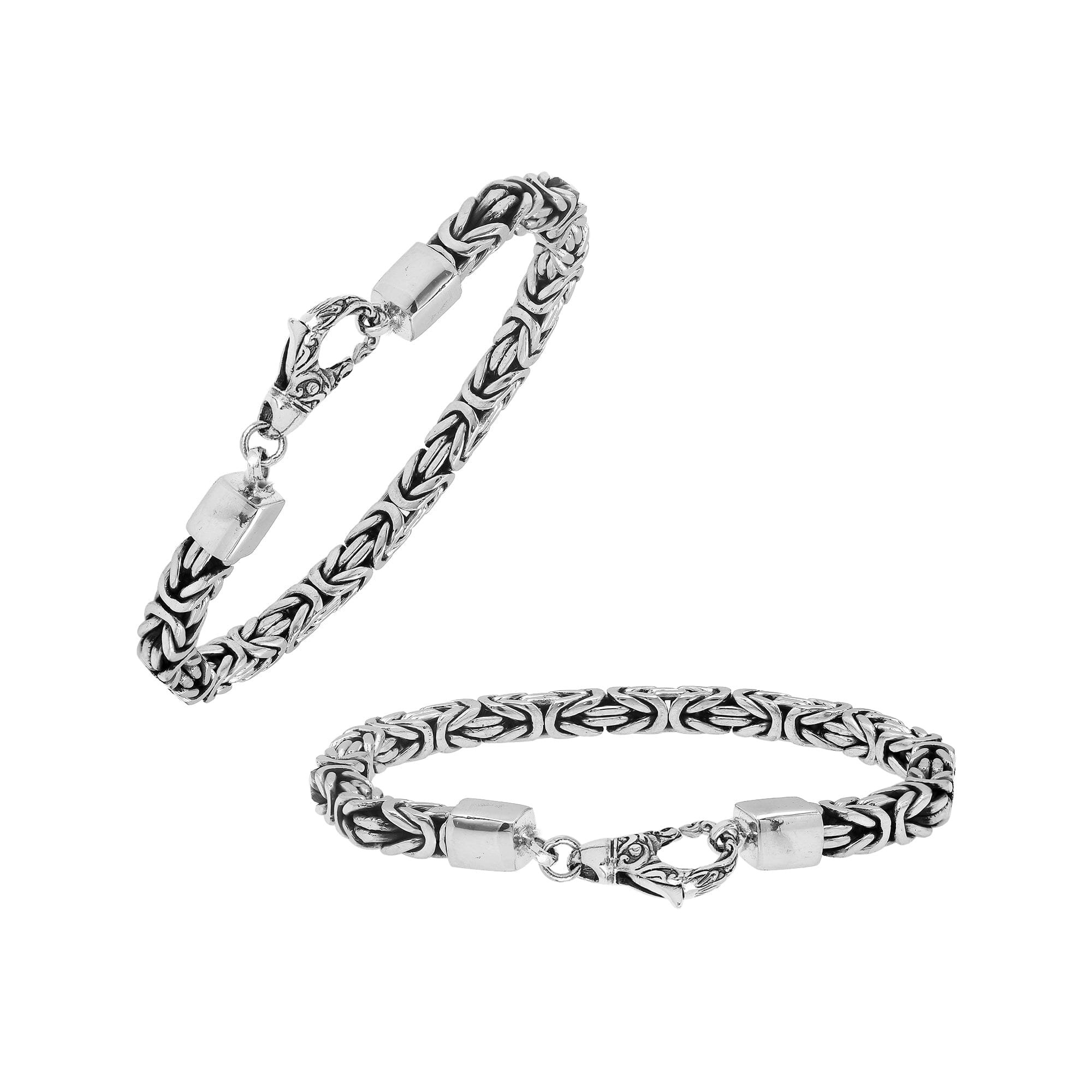 AB-6320-S-5MM-7" Sterling Silver Bracelet With Lobster Jewelry Bali Designs Inc 