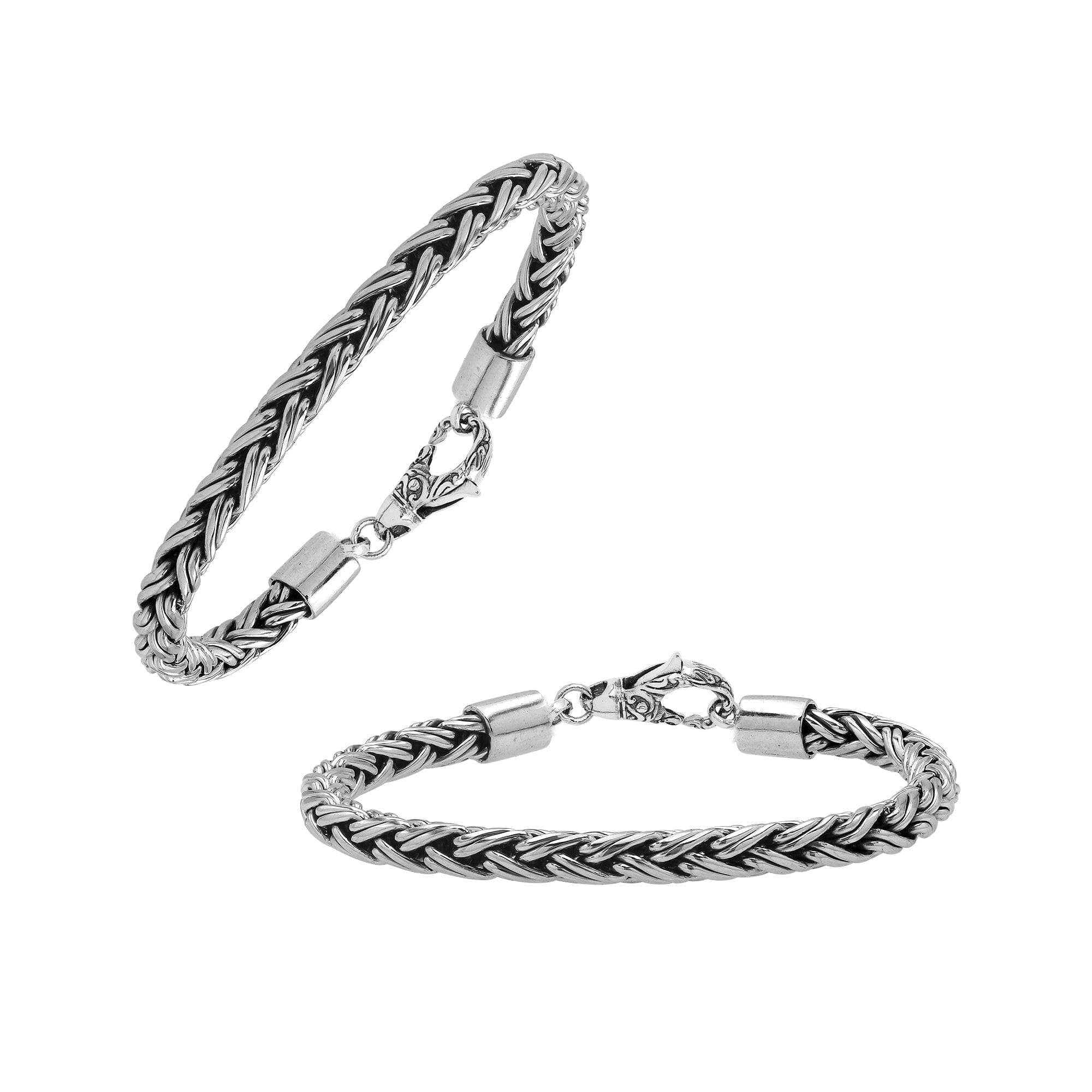 AB-6329-S-5MM-7" Sterling Silver Bracelet With Lobster Jewelry Bali Designs Inc 