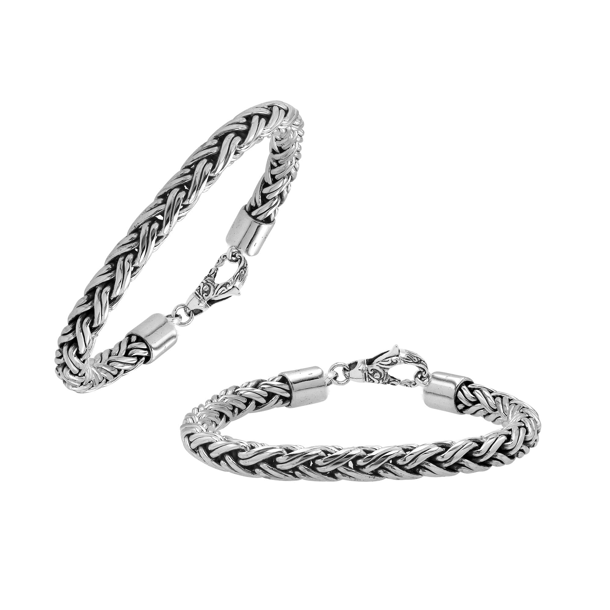 AB-6329-S-6MM-7" Sterling Silver Bracelet With Lobster Jewelry Bali Designs Inc 