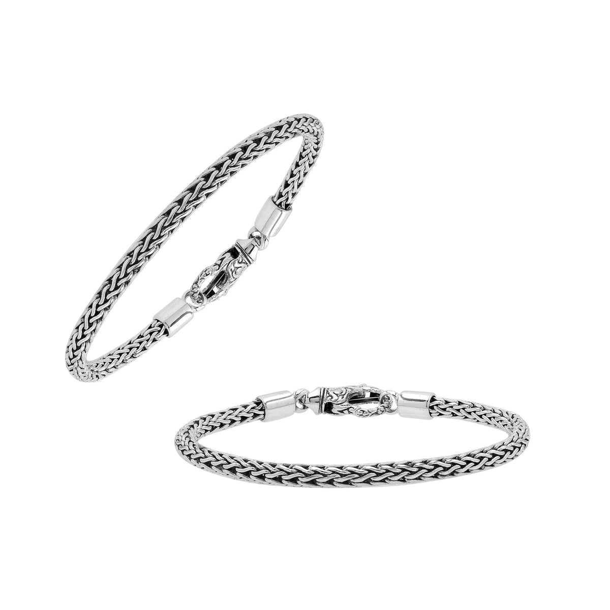 AB-6335-S-7" Bali Hand Crafted Sterling Silver Bracelet With Lobster Jewelry Bali Designs Inc 
