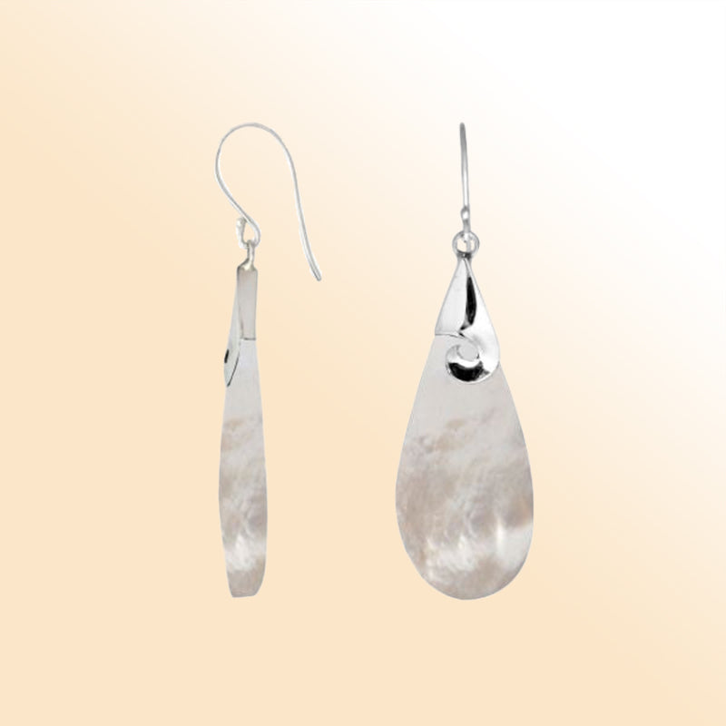 Sterling Silver Earring With Mother of Pearl Jewelry Bali Designs Inc 