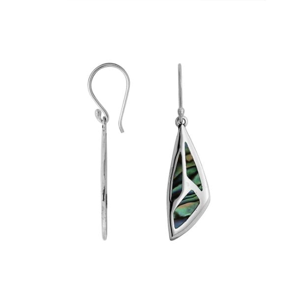 AE-1135-AB Sterling Silver Earring With Abalone Shell Jewelry Bali Designs Inc 