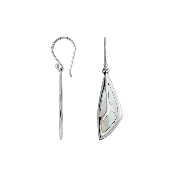 AE-1135-MOP Sterling Silver Earring With Mother Of Pearl Jewelry Bali Designs Inc 
