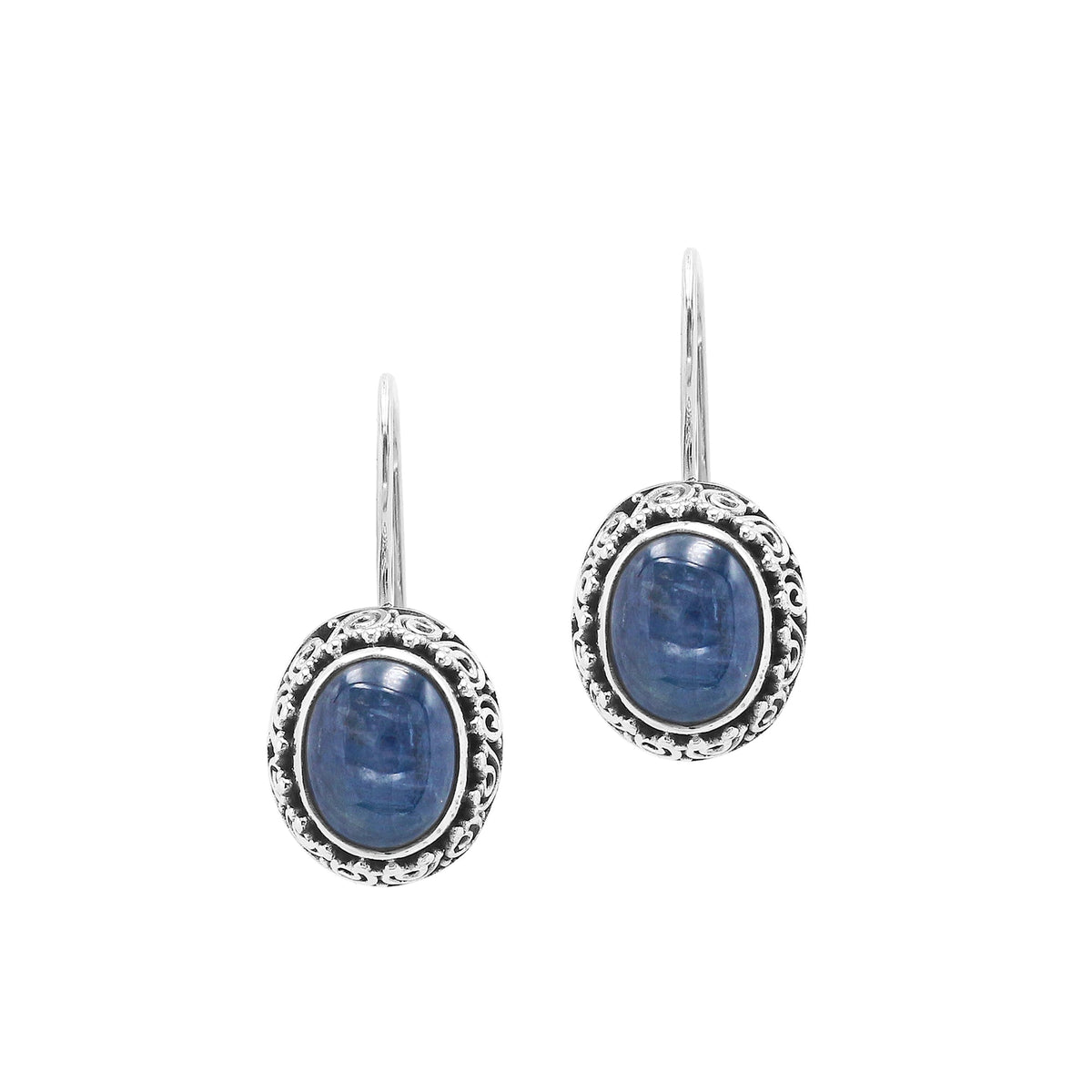 AE-1197-KY Sterling Silver Earring With kyanite Q. Jewelry Bali Designs Inc 