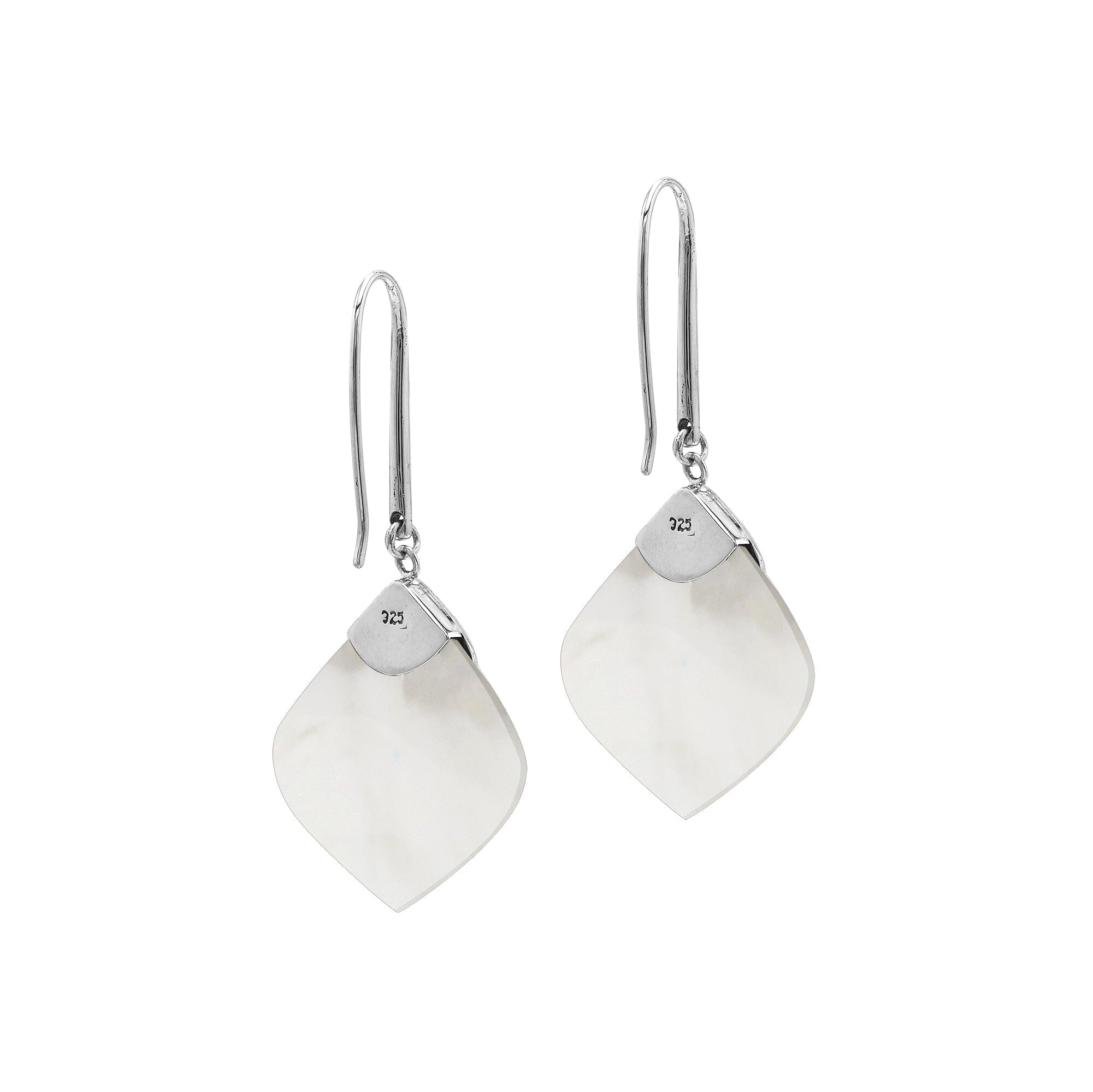 AE-1201-MOP Sterling Silver Earring With Mother Of Pearl Jewelry Bali Designs Inc 