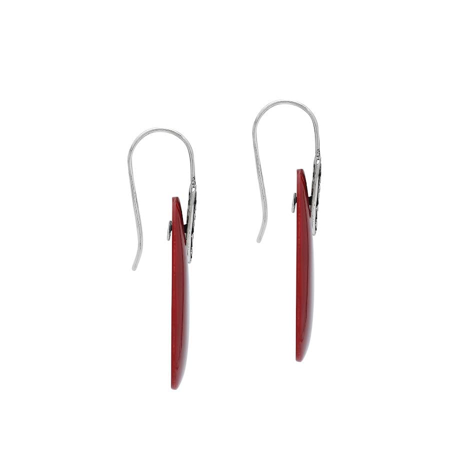 AE-1205-CR Sterling Silver Earring With Coral Jewelry Bali Designs Inc 