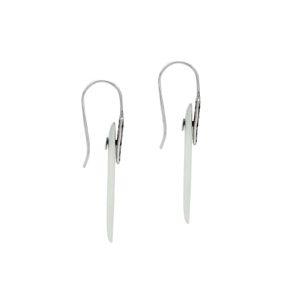 AE-1205-MOP Sterling Silver Earring With Mother Of Pearl Jewelry Bali Designs Inc 