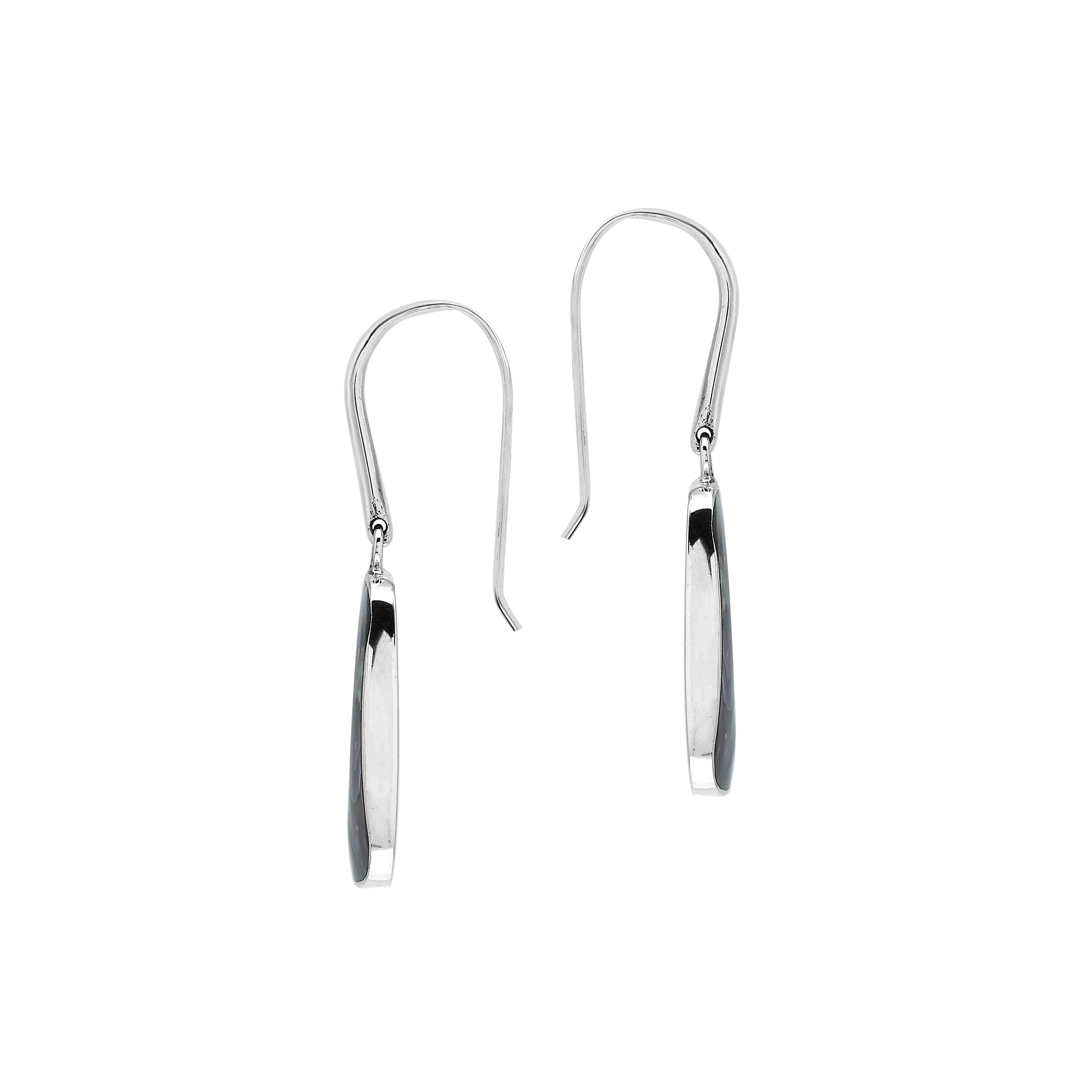 AE-1211-AB Sterling Silver Earring With Abalone Shell Jewelry Bali Designs Inc 