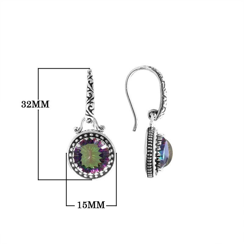 AE-6134-MT Sterling Silver Earring With Mystic Quartz Jewelry Bali Designs Inc 