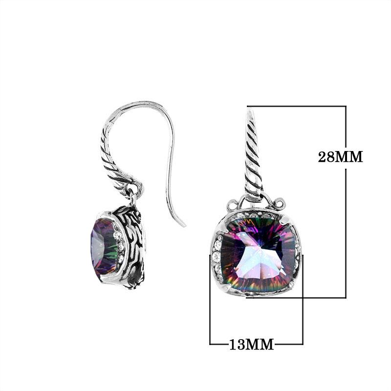 AE-6145-MT Sterling Silver Earring With Mystic Quartz Jewelry Bali Designs Inc 