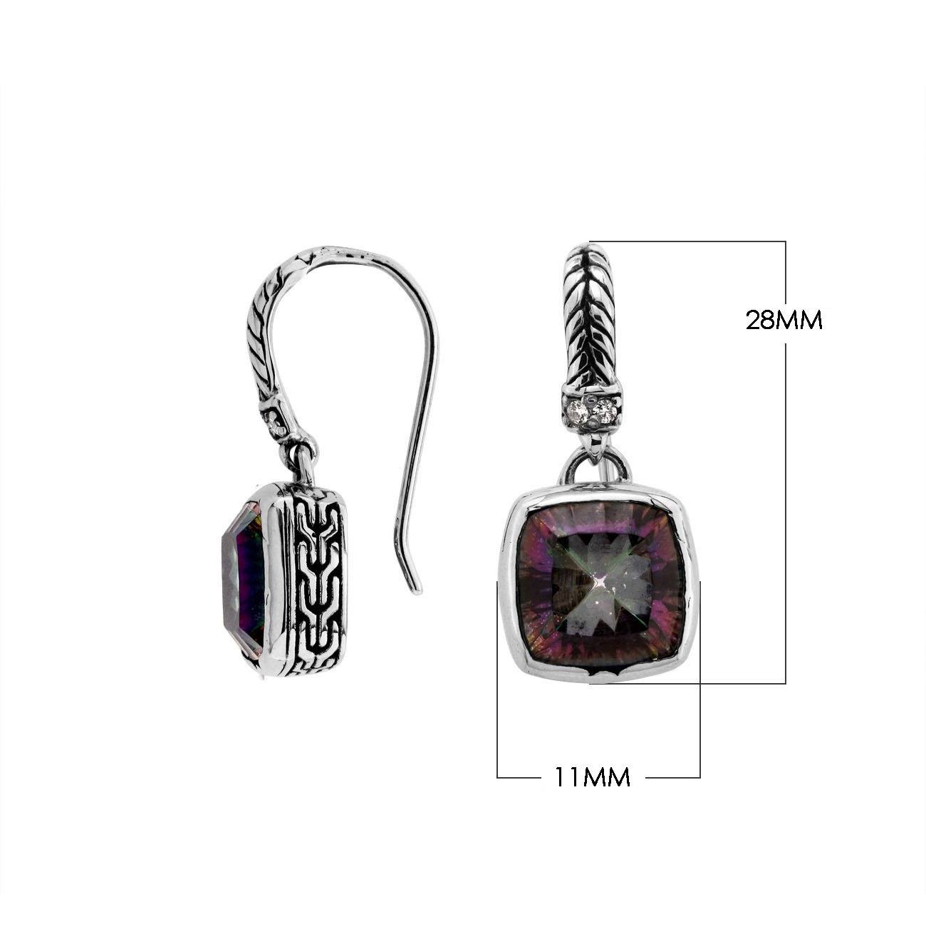 AE-6162-MT Sterling Silver Earring With Mystic Quartz Jewelry Bali Designs Inc 