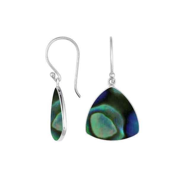 AE-6245-AB Sterling Silver Earring With Abalone Shell Jewelry Bali Designs Inc 