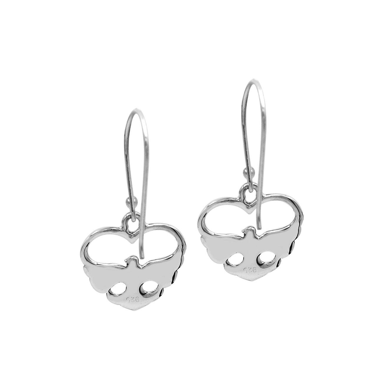 AE-6303-S Sterling Silver Beautiful Simple Designer Earring With Plain Silver Jewelry Bali Designs Inc 