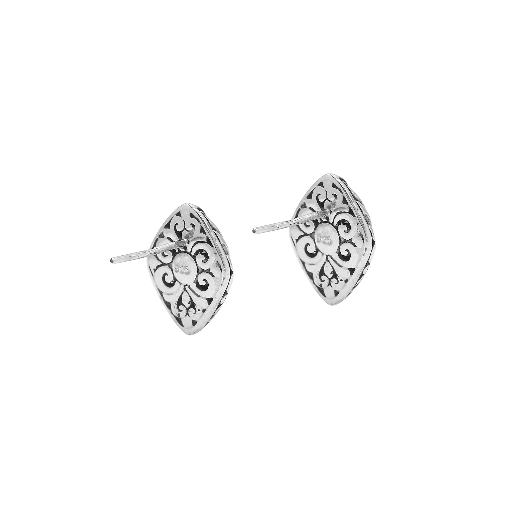 AE-6314-PR Sterling Silver Earring With Peridot Q. Jewelry Bali Designs Inc 
