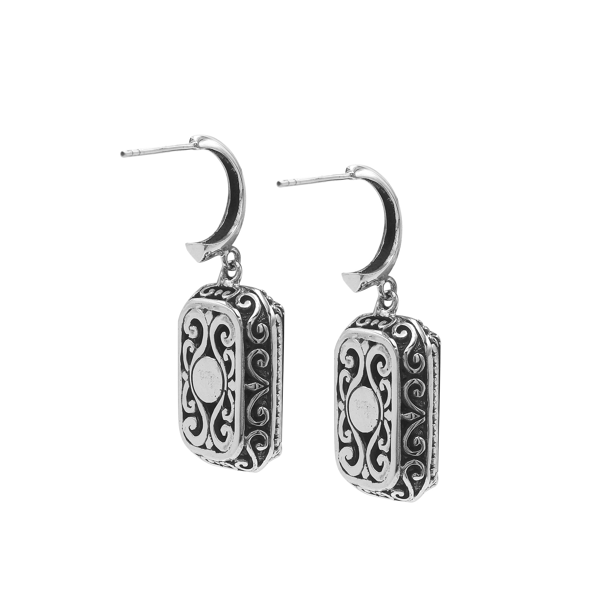 AE-6316-CT Sterling Silver Earring With Citrine Q. Jewelry Bali Designs Inc 