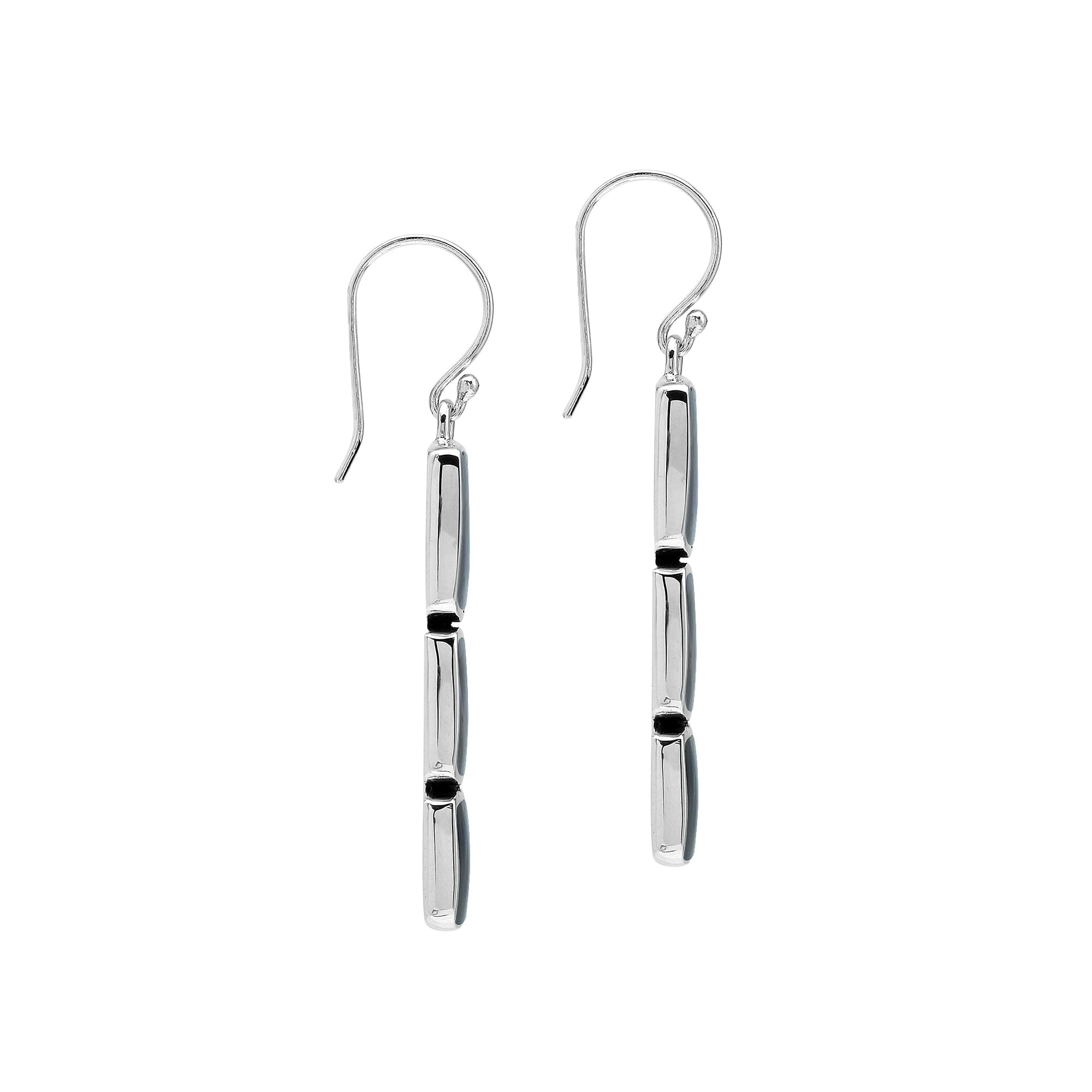 AE-6349-AB Sterling Silver Earring With Abalone Shell Jewelry Bali Designs Inc 
