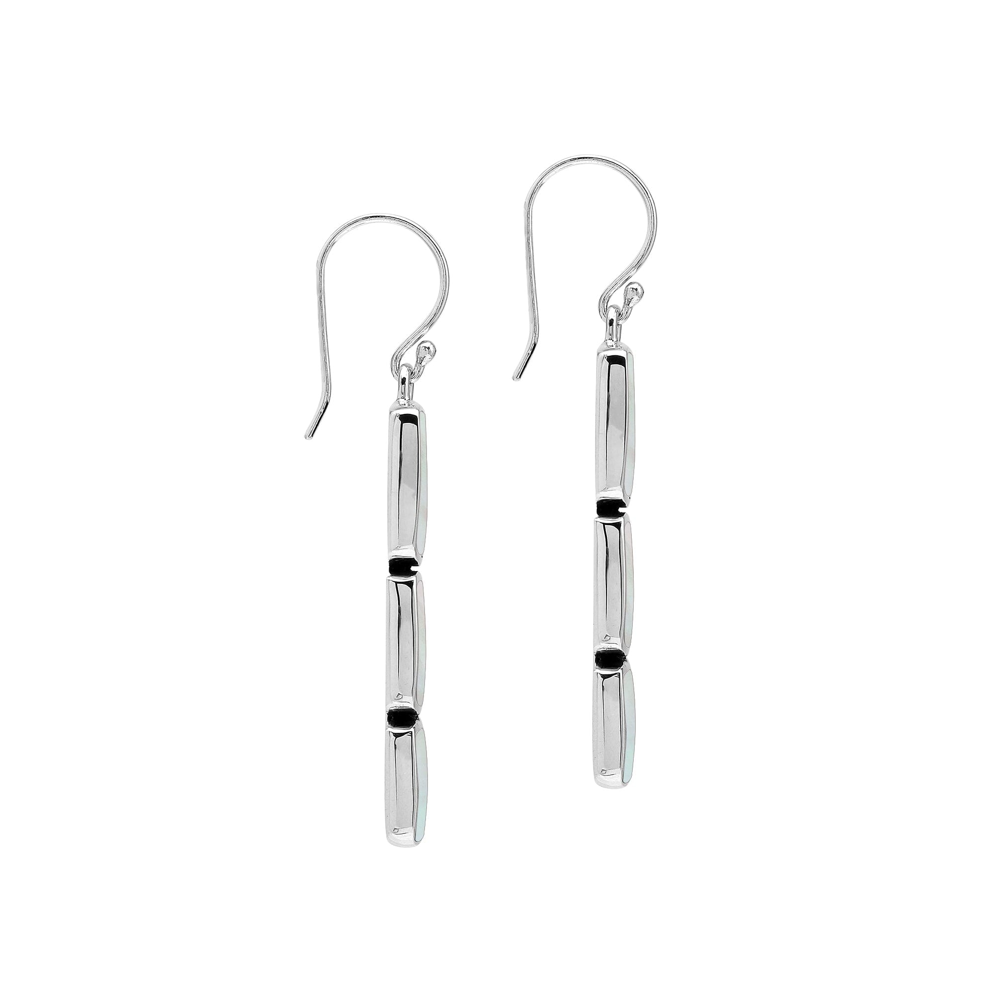 AE-6349-MOP Sterling Silver Earring With Mother Of Pearl Jewelry Bali Designs Inc 