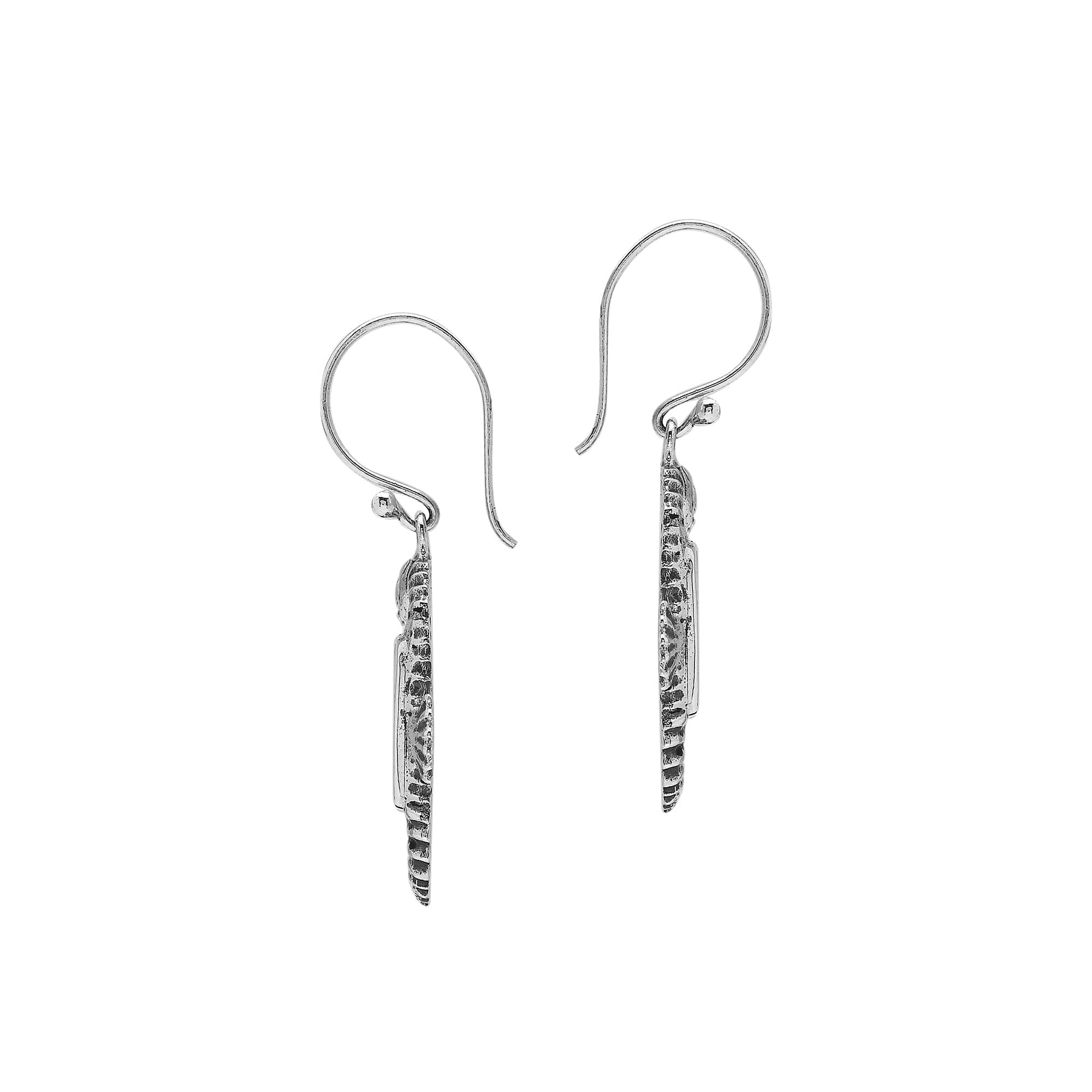AE-6352-AB Sterling Silver Earring With Abalone Shell Jewelry Bali Designs Inc 
