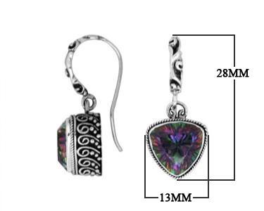 AE-8020-MT Sterling Silver Earring With Mystic Quartz Jewelry Bali Designs Inc 